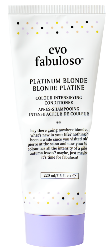 evo fabuloso colour intensifying conditioner- platinum blonde 7.5oz